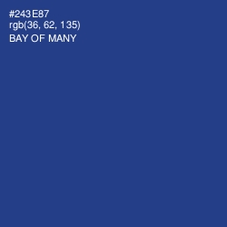 #243E87 - Bay of Many Color Image